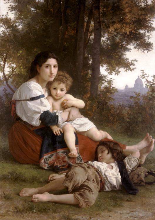 Adolphe William Bouguereau Rest (mk26) China oil painting art